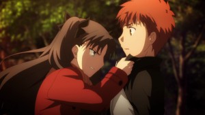 At last, Rin notices that something is terribly wrong with Shirou.