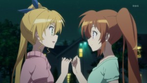 To me, Vivio's adult form has a spitting image of both Nanoha and Fate.