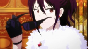 Hana, Chitoge's mother may look beautiful, but she is scary.