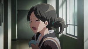 After Aoi's decision to quit, Haruka just couldn't accept it and started crying.