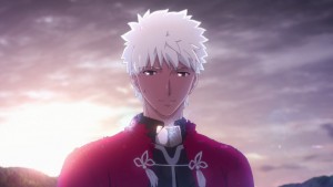 Archer gives a smile to Rin before he disappears.