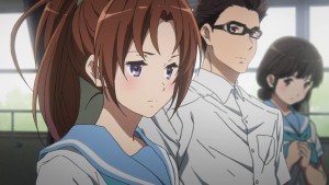 While Natsuki doesn't show it, she is clearly upset.