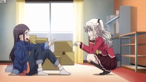 Ayumi seems to be impressed by Nao's invisibility powers.