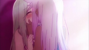 I know Kuro is basically Illya's other self, but this is kind of hot.