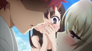 Mimi is in horror when she saw Shirou try to kiss Illya.