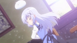 Yep, Chino definitely got better at dancing after those lessons.