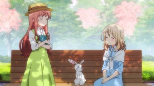 She even meets Aoyama while being lost.