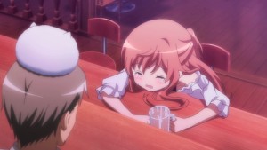 Although Mocha doesn't drink alcohol, she drown her sorrows with milk instead.