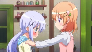 It seems that Cocoa and Chino got closer.