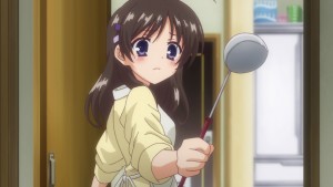 Nanako's reaction to seeing Akari's wet bed was hilarious.