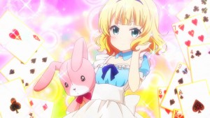 Sharo also looks adorable in the outfit she is forced to wear as well.