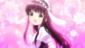 As expected, Chiya looks good in the Fleur de Lapin uniform.